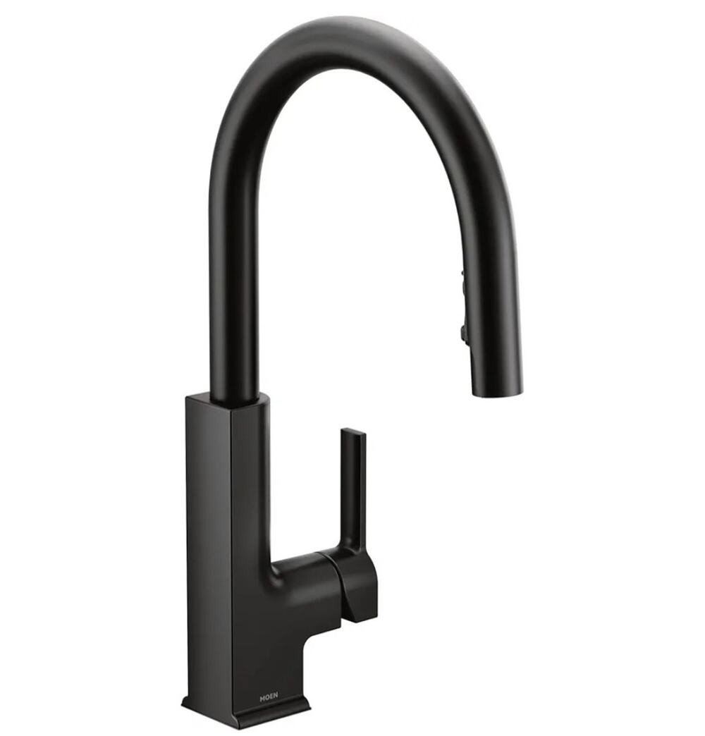 Moen Sto Smart Kitchen 1-Handle High-Arc Pulldown Kitchen Faucet (S72308EVBL)